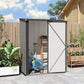 5' x 3' Outdoor Storage Shed, Steel Garden Shed with Single Lockable Door, Tool Storage Shed for Backyard, Grey