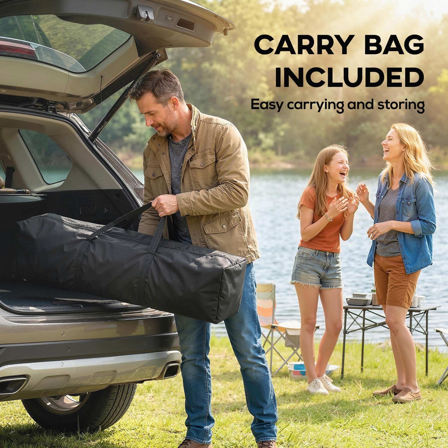 8.2 x 8.2 ft Pop Up Canopy Tent with 4 Sidewalls, UPF 50+ Outdoor Instant Canopy with Carry Bag, Dark Grey