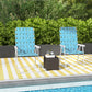 Set of 2 Folding Patio Chairs, Portable Chair Set with Armrests for Camping, Garden, Pool, Beach, Backyard, Green