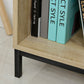 59" Bookcase, Storage Bookshelf with Cabinets, Drawer and Open Compartments, Freestanding Display Shelves for Home Office, Living Room, Study, Nature Wood