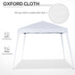 8' x 8' Pop Up Canopy, Outdoor Foldable Tent, Portable Canopy Tent with Carrying Bag for Camping, Party, Picnic, White