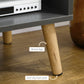 TV Stand for TVs up to 55", TV Cabinet with Shelves and Cable Holes, Entertainment Unit for Living Room, Dark Grey