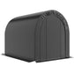 Outdoor Storage Shed, Heavy Duty Galvanized Steel Portable Shed for Bike, Motorcycle, Garden Tools, Black