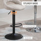 Bar Stools Set of 2, Swivel Counter Height Barstools with Adjustable Height and Cutout Back, Faux Leather Upholstered Bar Chairs with Round Metal Base and Footrest, Grey