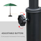 55 lbs Cement Round Umbrella Base Holder 20" Heavy Duty Parasol Stand for Patio, Outdoor, Backyard, Black