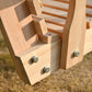 2 Seater Porch Swing Wooden Patio Swing Chair Seat with Cup Holder and Chains Outdoor Swing Bench for Garden Yard, White