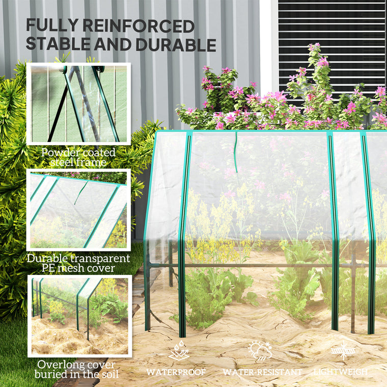 Clear Zippered Portable Mini Growing Tent Greenhouse