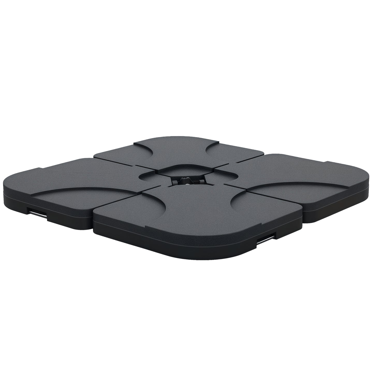 Black 4-Piece Portable Umbrella Base Weights