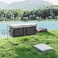Outdoor Aluminum Folding Picnic Table Height Adjustable with Storage Organizer BBQ Camping