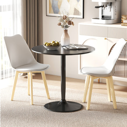Round Dining Table for 2 with Steel Base