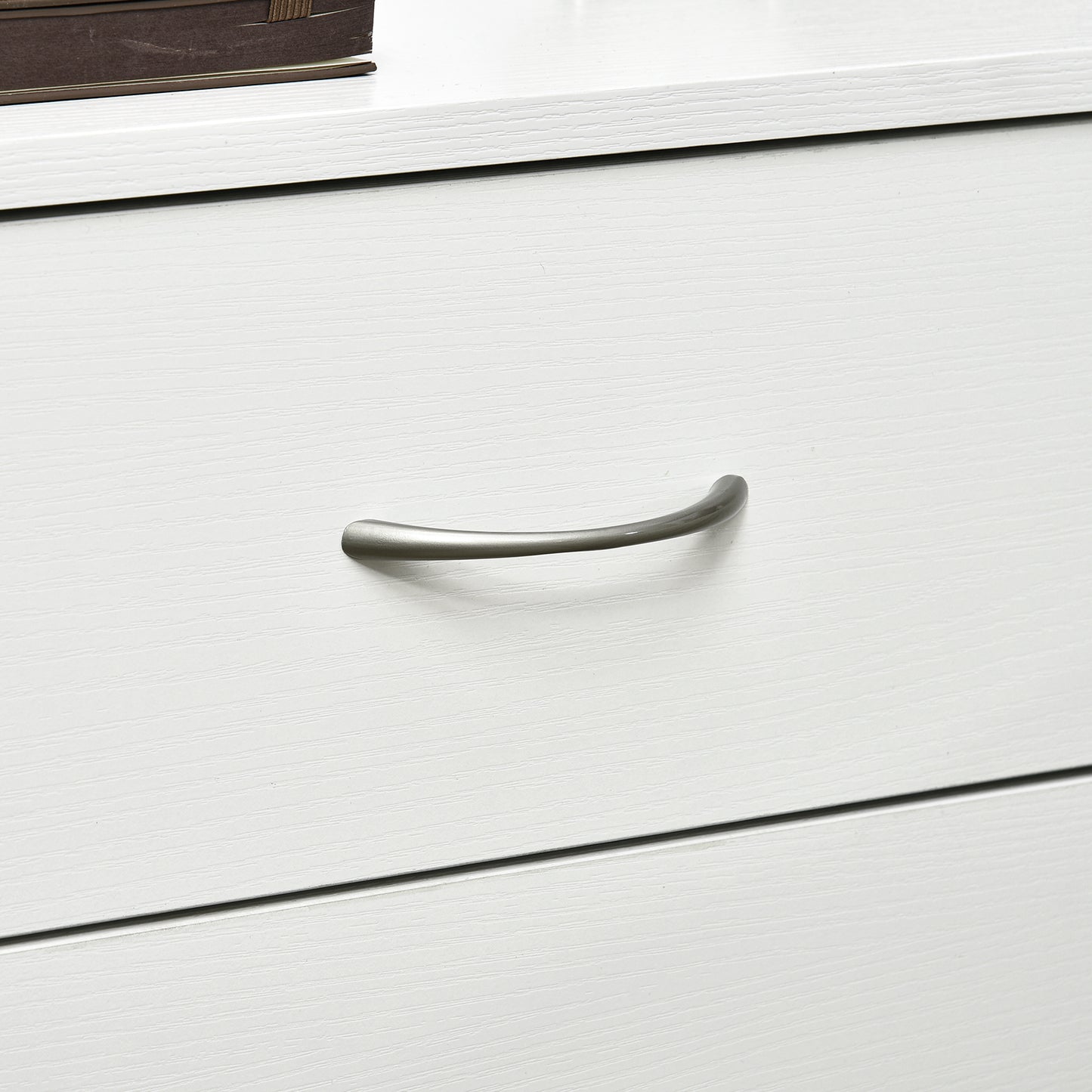 Bedside Table with 3 Drawers, Modern Wood Nightstand, Side Table with Anti-tipping Design for Bedroom, Set of 2, White