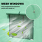 Walk-in Tomato Greenhouse Lean-to Green House with Reinforced PE Cover, Roll-up Door, Mesh Windows, Green