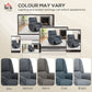 Power Recliner Chair, Fabric Upholstered Recliner Chair with USB Ports, Swivel and Rocking Function, Footrest, Dark Grey