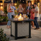 32" CSA-Certified Propane Fire Pit Table with Lid