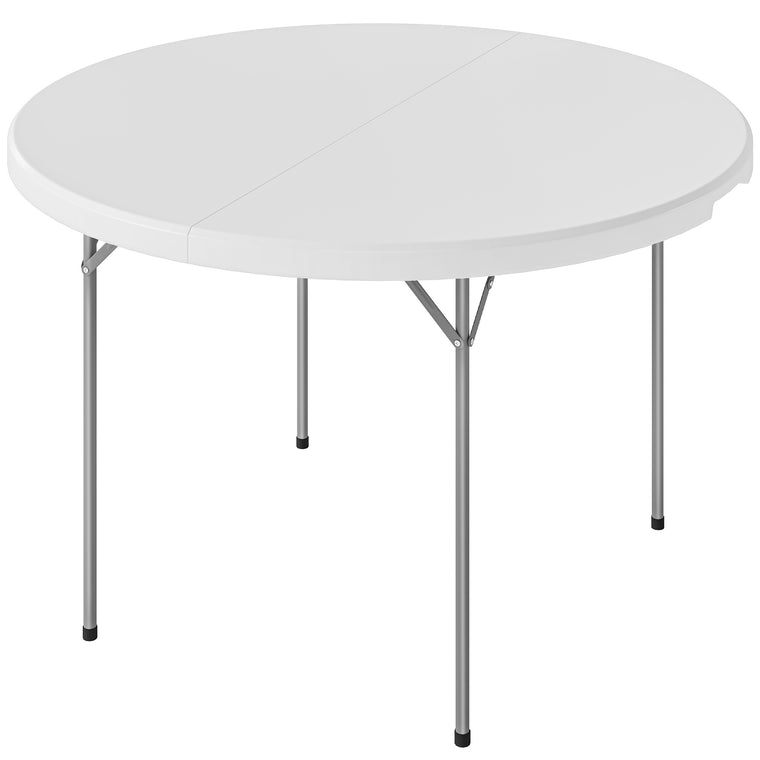 4ft White Plastic Folding Picnic Table