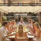 19' x 10' Pergola with Retractable Canopy, Patio Pergola with Sun Shade Shelter, UV50+, for Patio, Garden, Cream