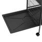 6-Tier Rolling Small Animal Cage, Deluxe Rabbit Cage, Ferret Cage for Mink Chinchilla Kitten Rabbit Charcoal Grey