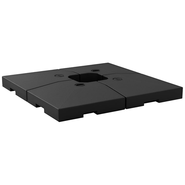 4-Piece Square Cantilever Umbrella Weighted Base Stand
