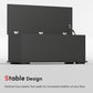39.5" Storage Chest with 2 Safety Hinges, Storage Box Organizer with Flip-Top Lid, Entryway Storage Bench, Black