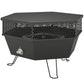 20" Foldable Propane Fire Pit with Lid