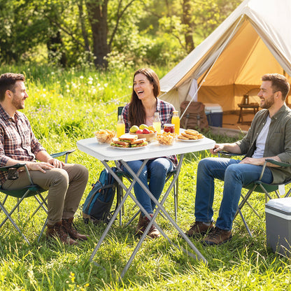 30" x 20" Folding Picnic Table, 5-Level Height