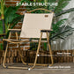 Camping Chair, Lightweight Folding Chair, Portable Armchair, Excellent for Festivals, Fishing, Dark Grey