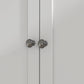 71" Pantry Cabinet with Microwave Space, Buffet with Hutch, 2 Drawers, Adjustable Shelves and Glass Doors, White