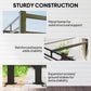 10' x 10' Outdoor Gazebo, Retractable Pergola Canopy with Curtains, UPF30+ Free Standing Metal Pergola Kit, Beige