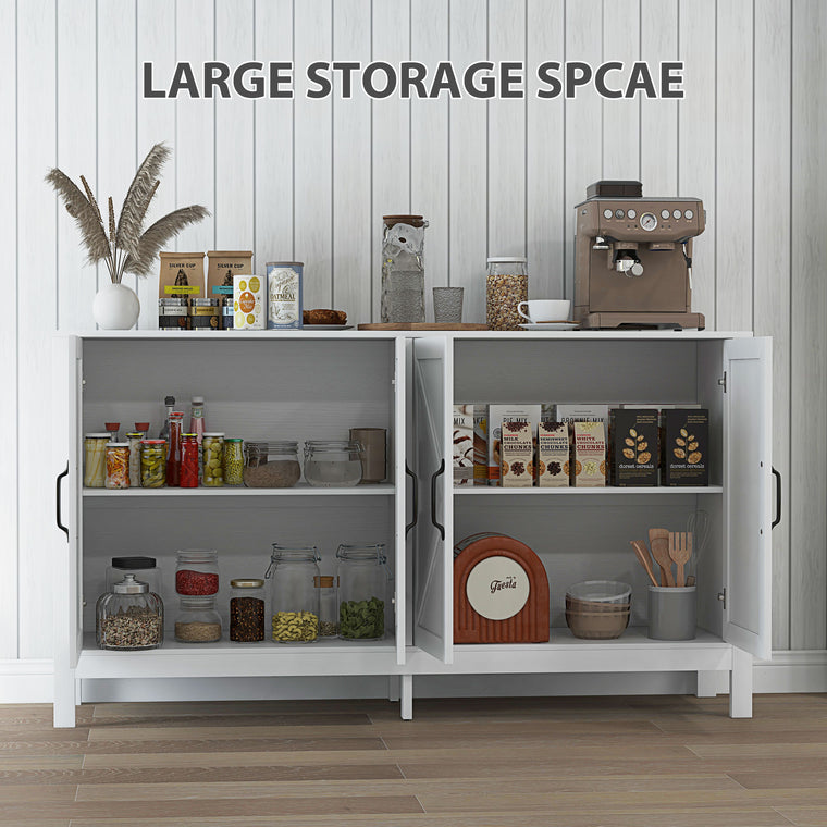 Barn Door Sideboard TV Stand for 65" TV