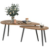Set of 2 Industrial Nesting Coffee Tables - Brown
