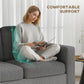 L-Shape Corduroy Sectional Sofa with Reversible Chaise - Dark Grey
