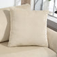 3 Seater Sofa, 83.5" Modern Upholstered Couch with Pocket Spring and 2 Scatter Cushions for Living Room, Cream White
