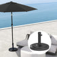 48 lbs Black Round HDPE Patio Umbrella Base