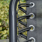 2 Person Covered Porch Swing Patio Swing with Pivot Storage Table, Cup Holder, & Adjustable Overhead Canopy, Black