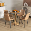 Dining Table for 4 People - Modern Kitchen Table with Wood-Effect Top, 27.6
