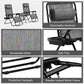 Zero Gravity Chair Set of 2 Patio Chair with Side Table Cupholders and Pillows for Pool, Backyard, Lawn, Beach, Red