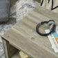 Farmhouse Coffee Table with Drawer and Storage Shelf, Rustic Center Table for Living Room, Meeting Room, Grey