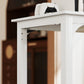 71" Computer Desk, Desktop Desk with Metal Legs, White
