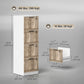 4 Drawer Filing Cabinet, Farmhouse File Cabinet with Lock, Adjustable Hanging Rails for A4 Letter Size Files, White