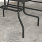 Outdoor 4 Pieces Patio Furniture Set, Garden Set with Two Foldable Armchairs, a Loveseat & Glass Top Table, Mixed Grey