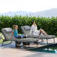 2-Piece Folding Lounge Chairs with Adjustable Backrest, Tanning Chair with Cushion, Side Pocket, Headrest, Beige