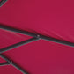 10' Deluxe Patio Umbrella, Outdoor Market Parasol, Banana Hanging Offset Sunshade with Crank, Cross Base, Wine Red
