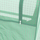 6' x 3' Metal Planter Box with Cover, Raised Garden Bed with Mini Greenhouse for Herbs, Vegetables, Green and Silver