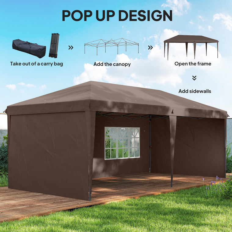 10' x 20' Coffee Pop-Up Party Tent with Carrying Bag