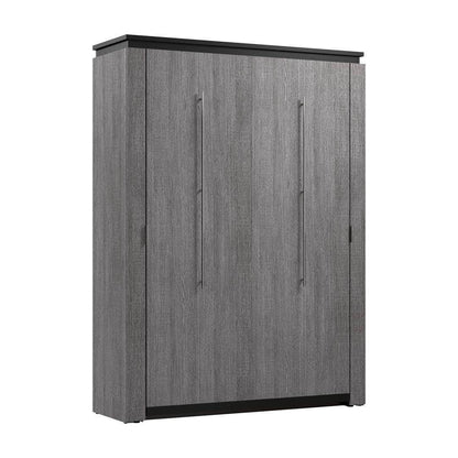Orion murphy wall bed, full bark grey & graphite
