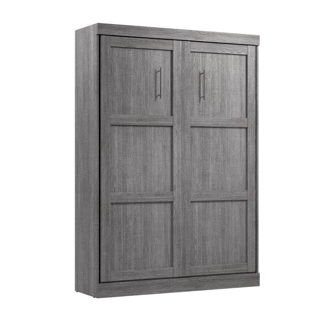 Pur murphy wall bed, full bark grey