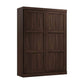 Pur murphy wall bed, queen black walnut