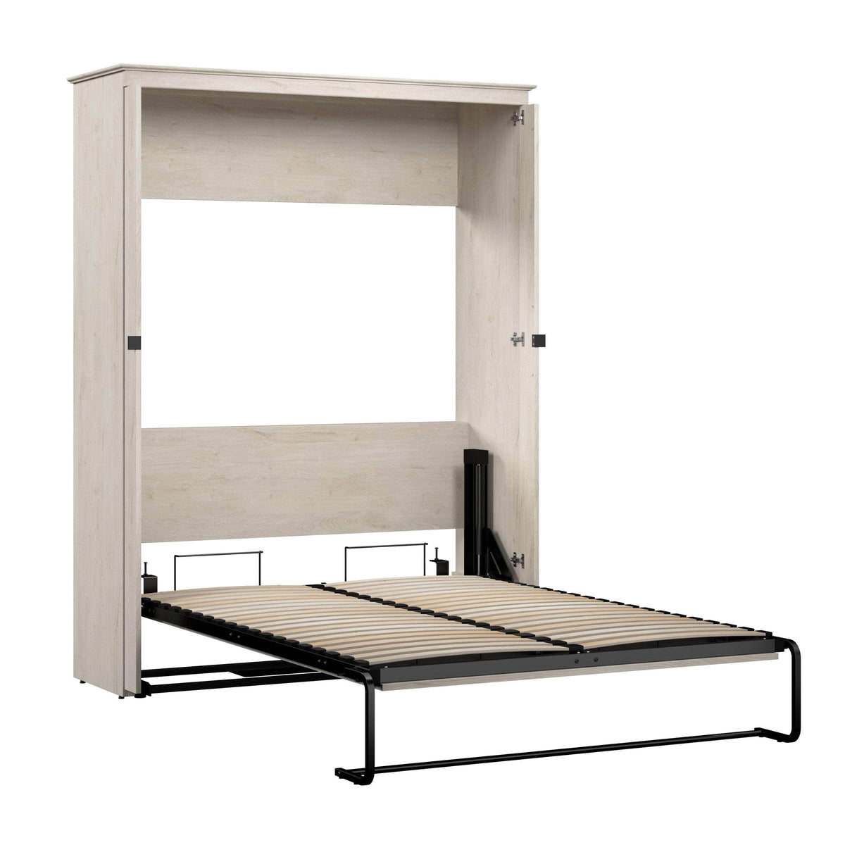 Key West murphy wall bed, full linen white oak