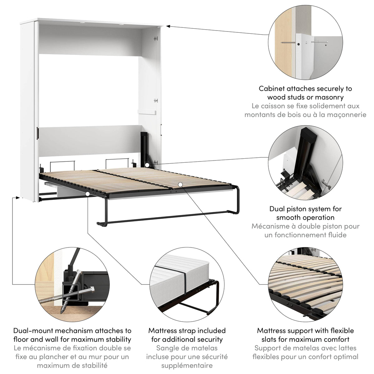 Lumina murphy wall bed with desk, photo 15