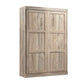 Pur murphy wall bed, full rustic brown